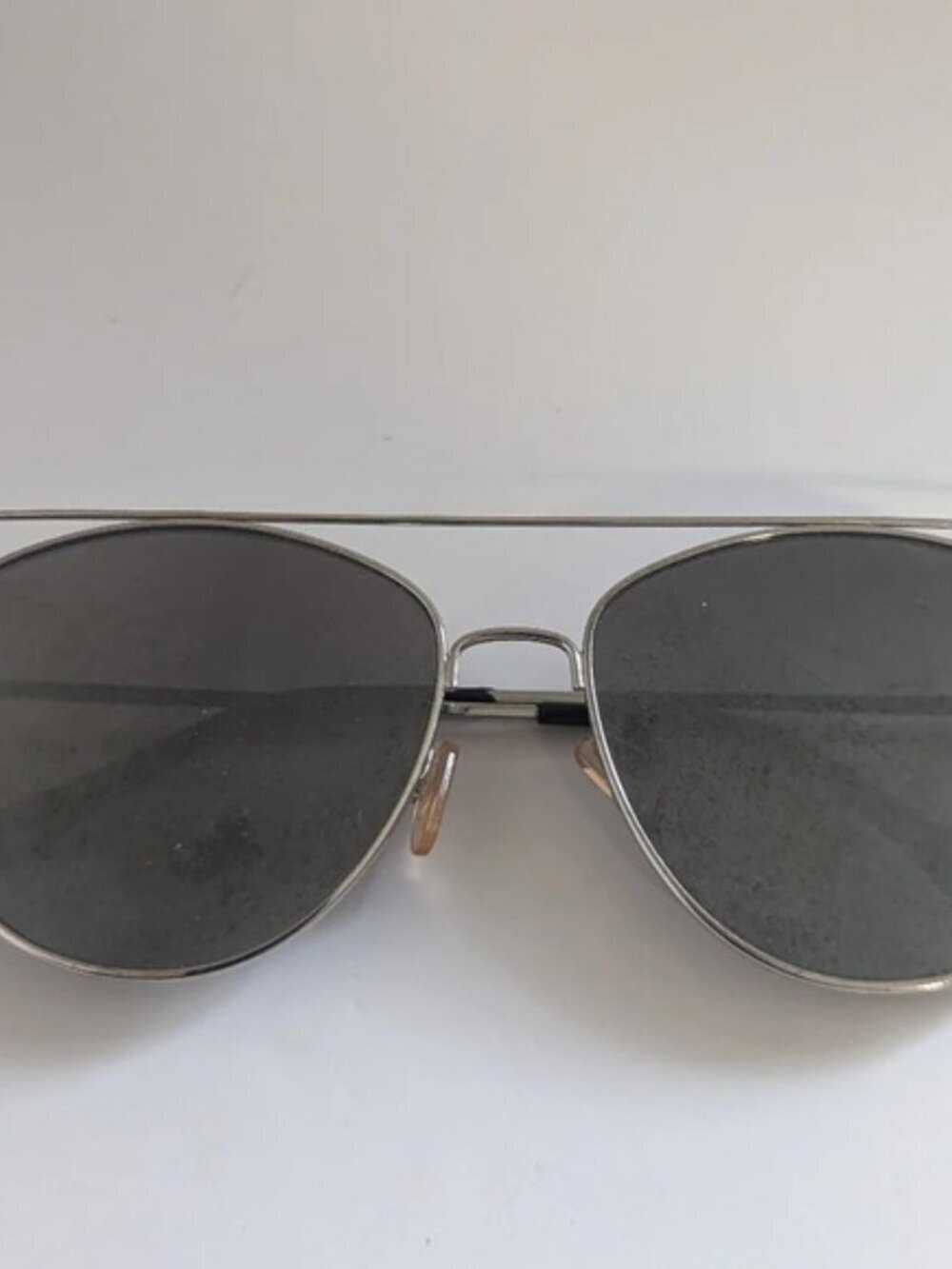 Aldo SIlver  Abstract Aviator Sunglasses